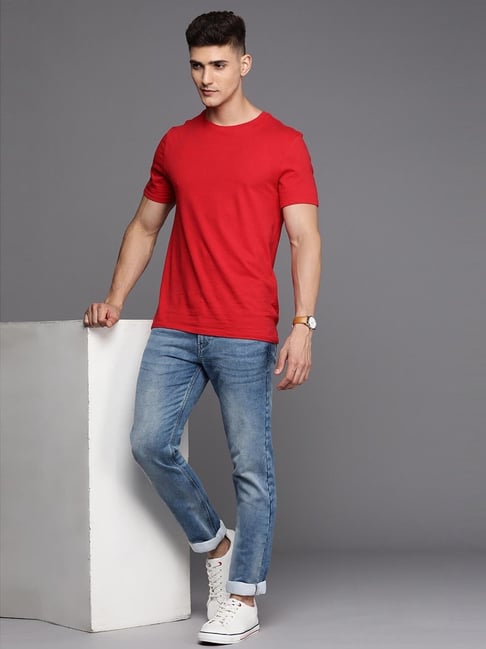 Buy Allen Solly Jeans Blue Slim Fit Jeans for Mens Online Tata CLiQ