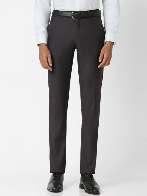 Men's Casual Pencil Pants Slim Fit Skinny Business Formal Dress Trousers  Fashion | eBay