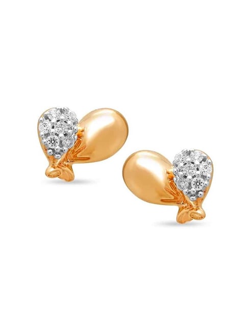 Mia By Tanishq 18kt Yellow Gold & Diamond Earrings - Free Flowing Spirit |  Yellow gold diamond earrings, Gorgeous earrings, Gold diamond earrings