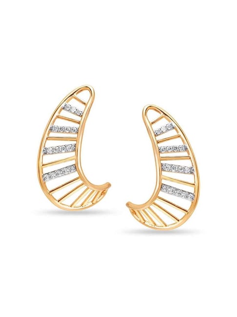 Buy Mia by Tanishq 14k Gold  Diamond Sunshine Earrings for Women Online At  Best Price  Tata CLiQ