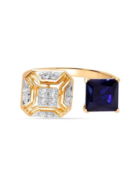18kt Designer Type Diamond Ring Price | Gold Online Purchase