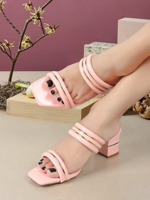 Buy Elle Women's Pink Casual Sandals for Women at Best Price
