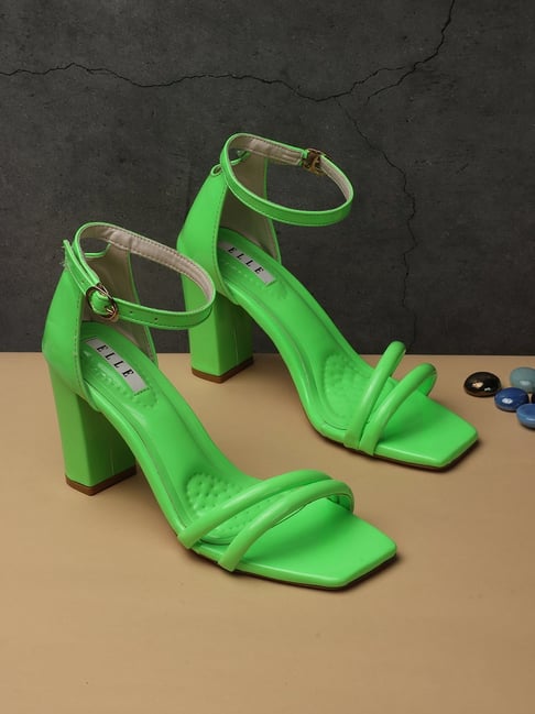 Platform Sandals - Bright green - Ladies | H&M US