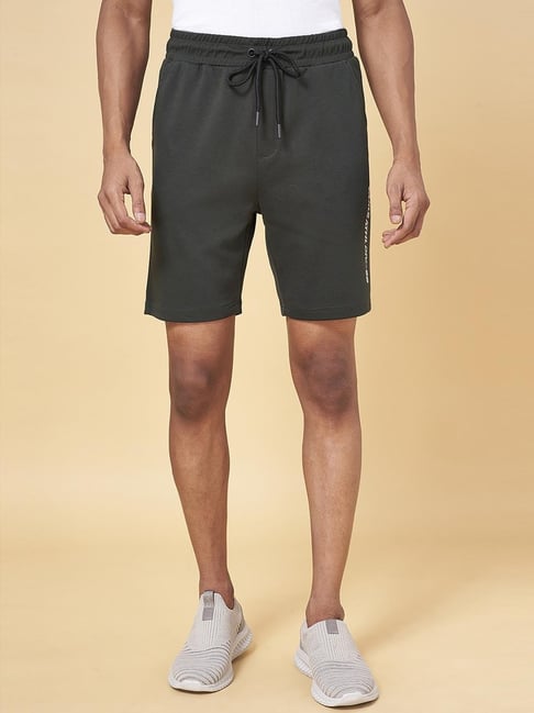 Ajile by Pantaloons Olive Slim Fit Shorts-picture-18