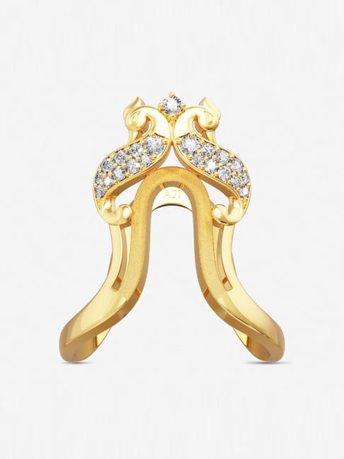 235-GVR353 - 22K Gold Vanki Ring | Vanki ring, 22k gold ring, Bridal gold  jewellery designs