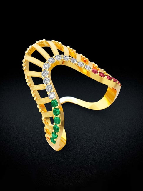 Joyalukkas Gold 22K Vanki Ring for Women-picture-34