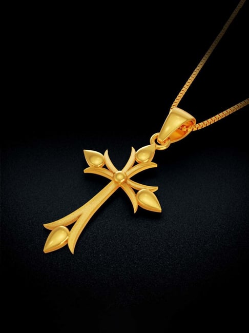 Gold cross pendant deals joyalukkas