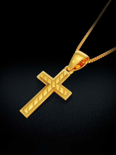 joyalukkas Golden Holy Cross Pendant-picture-10