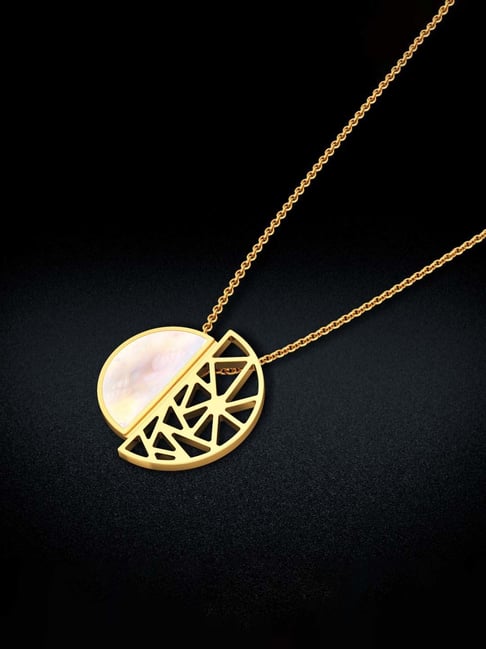 United Half-Moon & semi-circle Trendy Gold Pendant