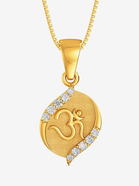 Buy Joyalukkas Yuva Collection Leaf-Ohm 22k Gold Unisex Pendant