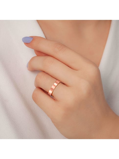 10mm Wide Plain Wedding Band Ring in 14K Gold