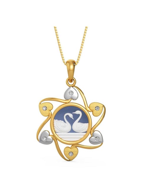 Joyalukkas Yuva Collection 22k Gold flower Pendant for Women-picture-33