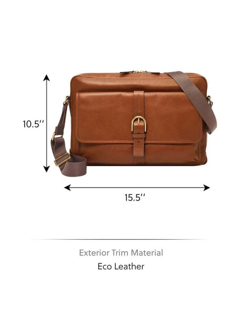 Fossil brown messenger shops bags