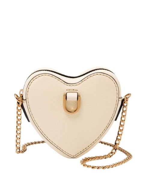 Buy Fossil Vday Beige Solid Coin Pouch Online At Best Price Tata