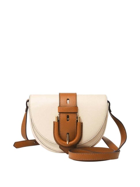 Buy Fossil Harper Brown Leather Flap Sling Bag For Women At Best Price @  Tata CLiQ