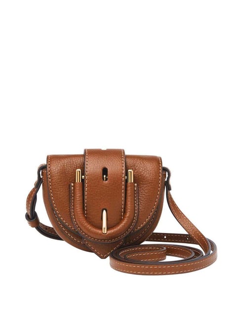 Sling Bag Fossil Handbags Price Buy Fossil Harwell Brown Solid
