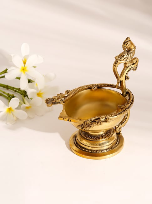 Fabindia Home Mehnoor Bronze Metal Hanging Oil Diya-image-32