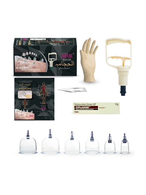 Buy Crescent Hijama Wet Acupressure Vacuum Therapy Kit Online At