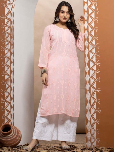 Readymade hot sale chikan kurtis