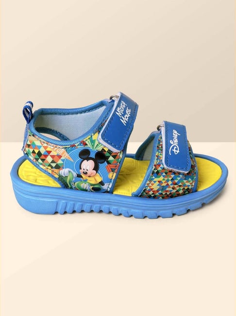 Kidsville Sky Blue Yellow Floater Sandals