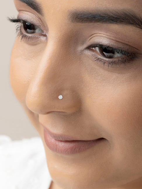 Buy IMPLANT GRADE TITANIUM Nose Ring Stud 20/18 Gauge Tiny 1.5 Mm Round  Bezel Cz Nose Jewelry Nose Piercing Diamond Look Nose Stud Online in India  - Etsy