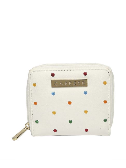 Buy Caprese Popsicle Cream Textured Zip Around Wallet for Women Online At Best Price Tata CLiQ