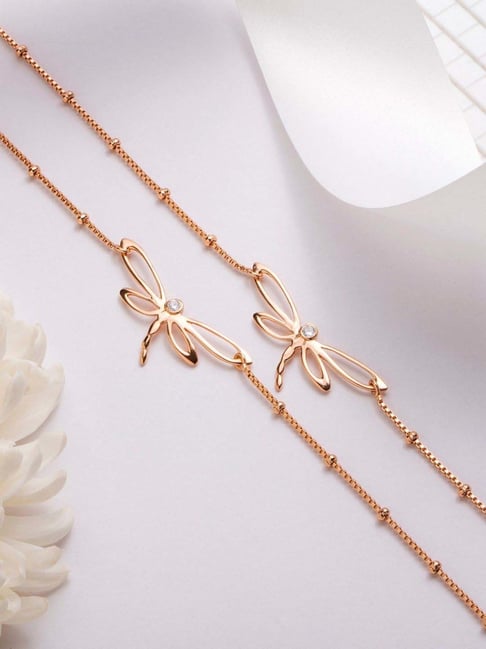 Zavya 92.5 Sterling Silver Flexible Anklets for Women - Set of 2-picture-18