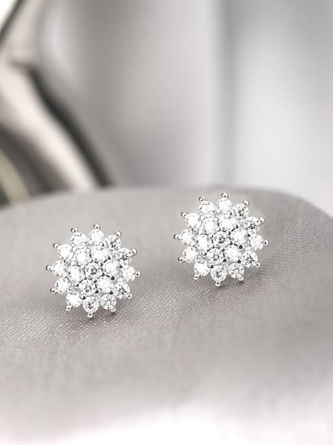 Luxury 925 Silver Stud Earrings for Women Cubic India | Ubuy