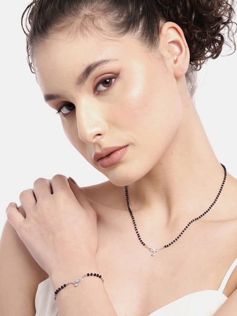 Zavya 92.5 Sterling Silver Casual Princess Necklace Set for Women-picture-45