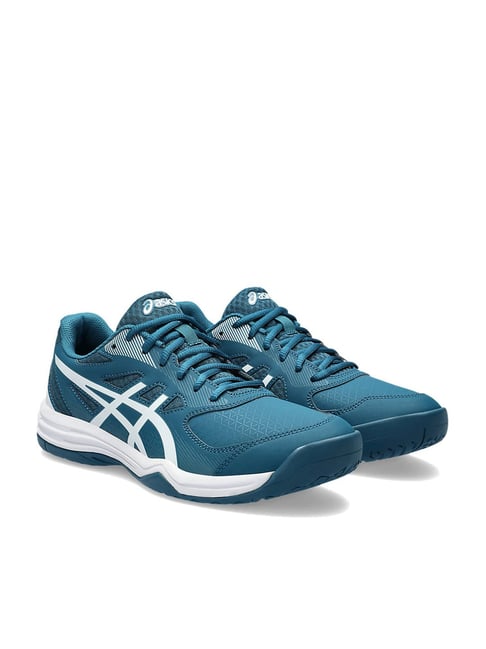 Asics Men s Court Slide 3 Teal Blue Tennis Shoes