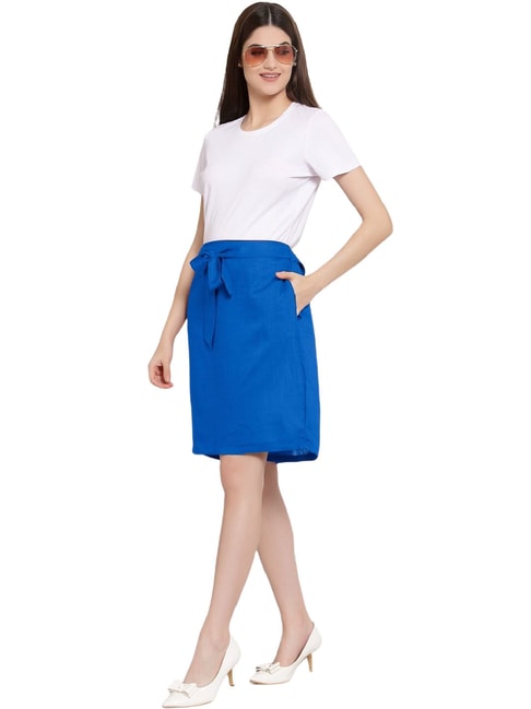Women039s High Waisted Denim Mini Skirt with Attached Long Sleeve Shirt   eBay
