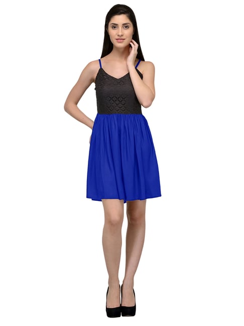chinese dress ladies Maribel Powder Blue Lace Plunge-Neck Midi Dress – Club L London main image 0