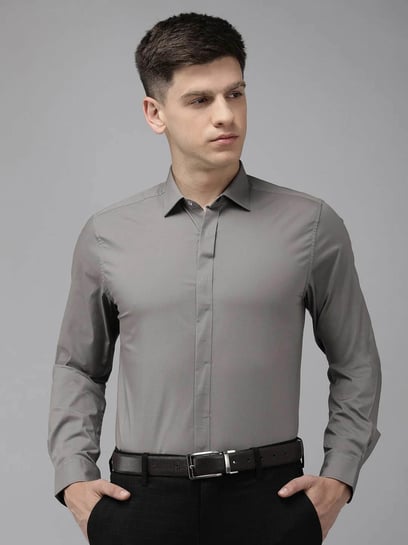 Formal Plain Shirt Trouser Set - Evilato Online Shopping