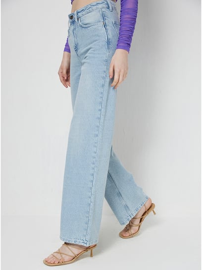 Cover Story Pink Regular Fit Mid Rise Jeans
