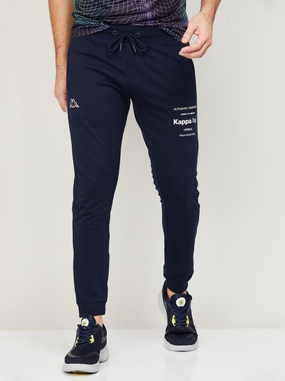 New Kappa Track Pants Mens Small Black Embroidered Slim Fit Retro Joggers |  eBay