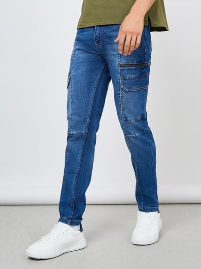 Men Slim Fit Cargo Jeans at Rs 595/piece, New Delhi