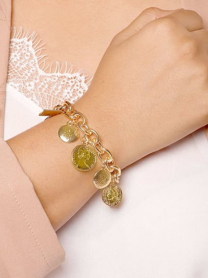 Moroccan style 18 K plated gold coin bracelet – MONA BELLA CUSTOM JEWELRY  DESIGN