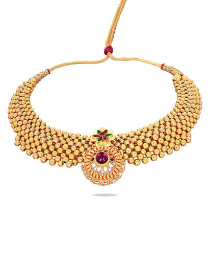 Gold choker store kalyan jewellers