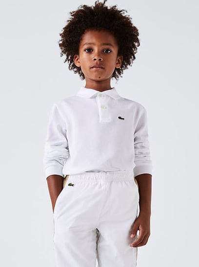 Childrens white polo top shirts