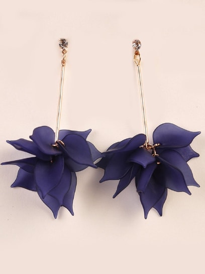 1pair Fashionable Acrylic Flower & Tassel Dangle Earrings For Women,  Suitable For Daily Wear And Holiday Gifts | SHEIN USA