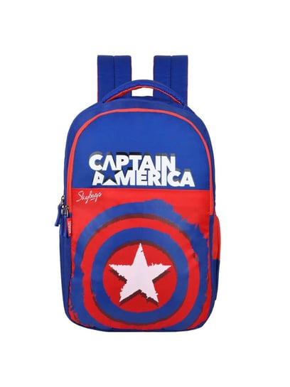 Buy Skybags Marvel Captain America 30 Ltrs Blue Medium Backpack Online At Best Price Tata CLiQ