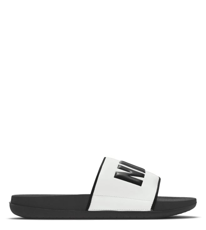 Buy Nike OFFCOURT White Black Slide Sandals for Women Online