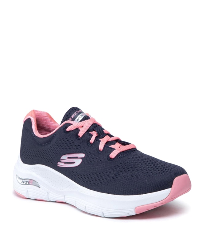 Skechers ARCH - BIG APPEAL Navy & Coral Walking Shoes