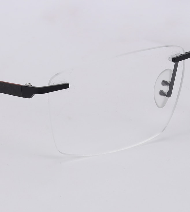 Porsche Design P8341A5615140 Black Rectangular Eyewear Frames for Men