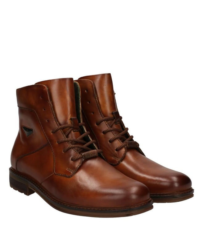 Buy Bugatti Cognac Mirato Ankle Length Boots for Men Online Tata