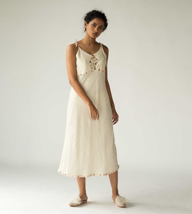 Shop Ivory Slip Dress for Women Online from India's Luxury