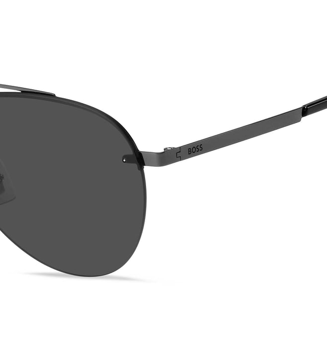 Buy Hugo Boss 206055V8162IR Grey Aviator Sunglasses for Men Online