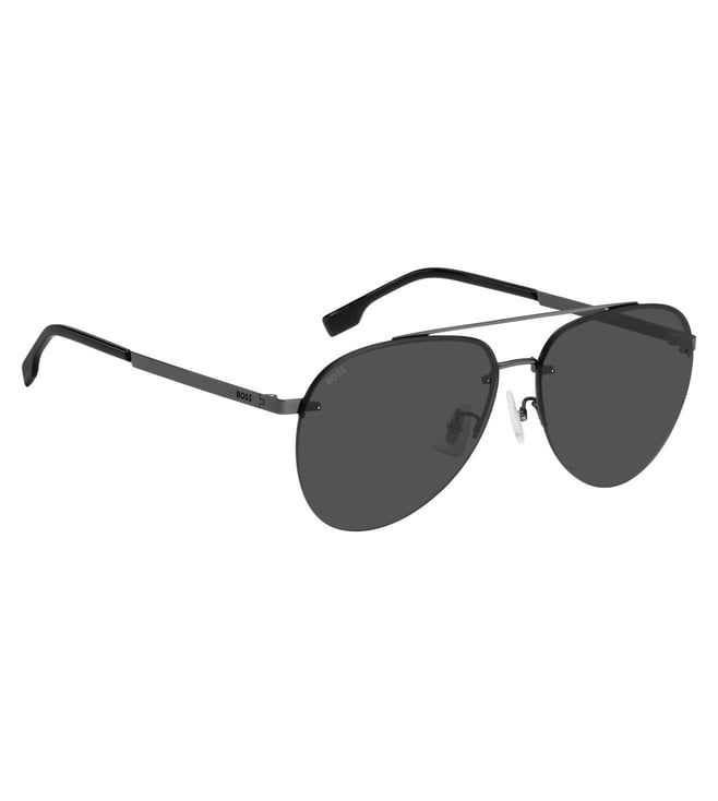 Buy Hugo Boss 206055V8162IR Grey Aviator Sunglasses for Men Online