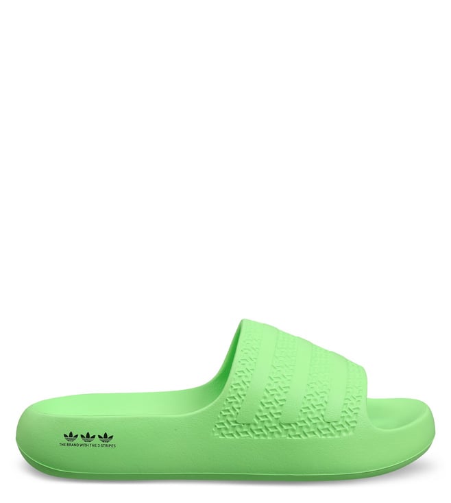 Lime green adidas slides new arrivals