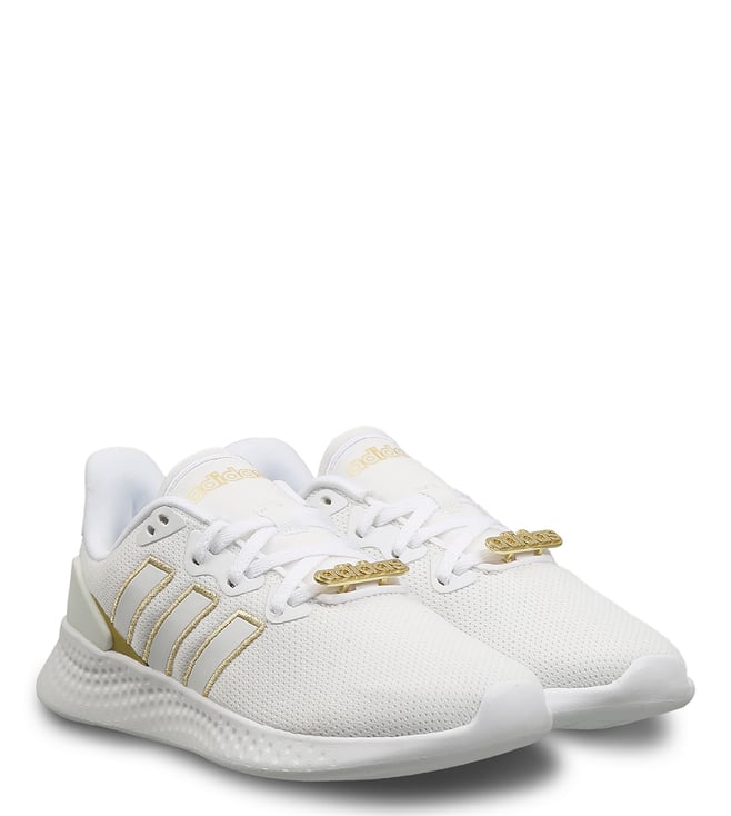 adidas gazelle silver green womens Shop White Womens adidas Puremotion SE Lace Up Sneakers  Shoebacca